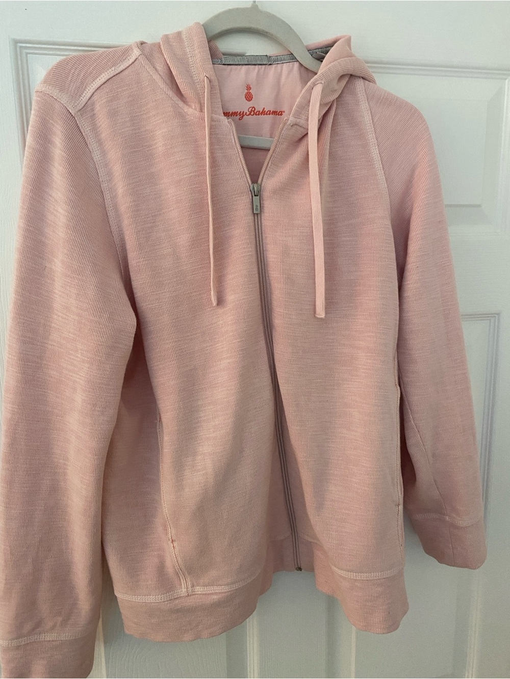Tommy Bahama Blush Pink Full-Zip Hoodie